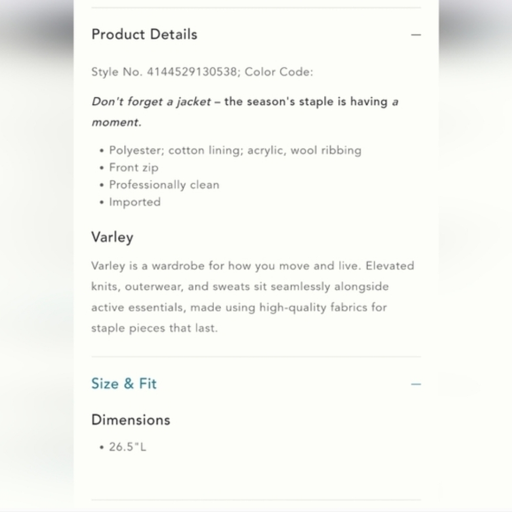 Varley Jacket - Picture 13 of 14